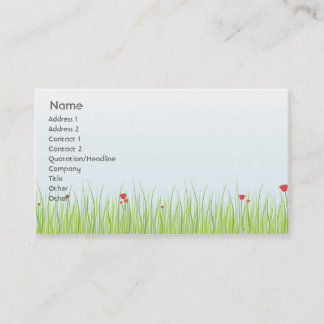 Poppy Field - Business Card