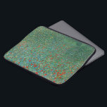 Poppy Field by Gustav Klimt, Vintage Art Nouveau Laptop Sleeve<br><div class="desc">Poppy Field (1907) by Gustav Klimt is a vintage Victorian Era fine art symbolism floral landscape painting. A nature scene with a large meadow with blooming red poppy flowers. It's spring and the poppies and fruit trees are in bloom. About the artist: Gustav Klimt (1862-1918) was an Austrian Symbolist painter...</div>