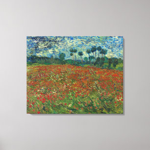 Poppy Field by Vincent Van Gogh Canvas Print