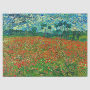 Poppy Field by Vincent van Gogh Tissue Paper