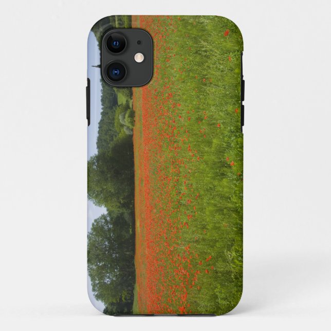 Poppy field, Chiusi, Italy Case-Mate iPhone Case (Back)