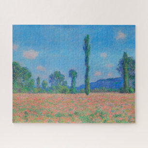 Poppy Field, Giverny by Claude Monet Impressionism Jigsaw Puzzle