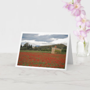 Poppy Field Landscape Card