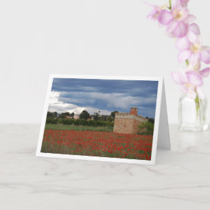 Poppy Field Landscape Card