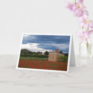 Poppy Field Landscape Card