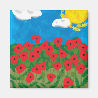 Poppy field magnet