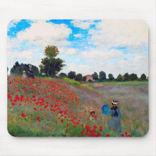 Poppy Field, Monet Mouse Pad (Front)