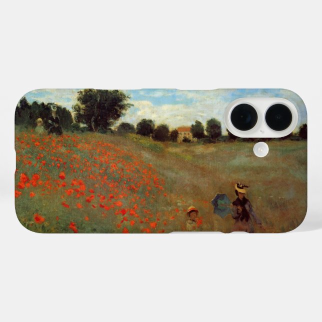 Poppy Field Near Argenteuil by Claude Monet Case-Mate iPhone Case (Back (Horizontal))