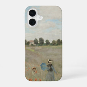 Poppy Field Near Argenteuil by Claude Monet iPhone 16 Case