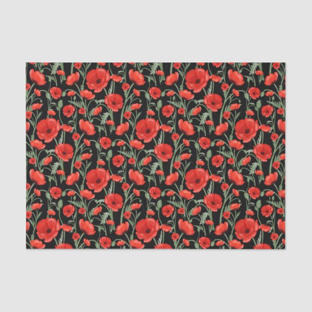 Poppy Field Tissue Paper (Front)