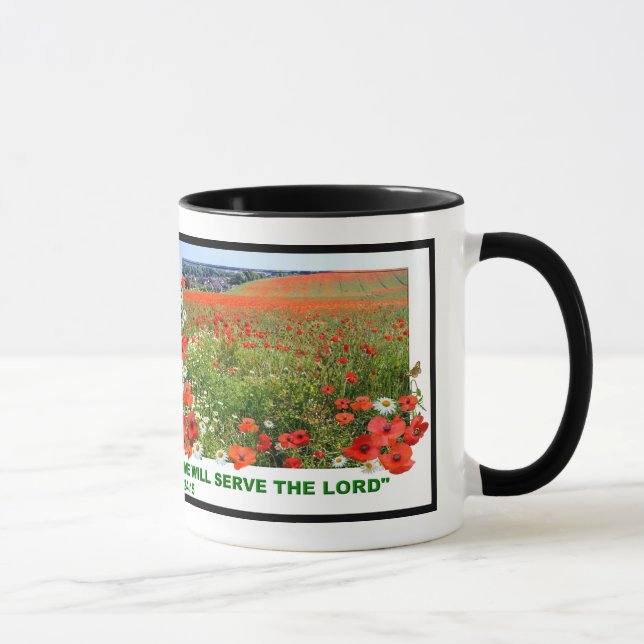 Poppy Field with Bible Verse Mug (Right)