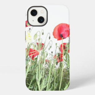 Poppy fields flowers Sun Nature blooms Heart iPhone 13 Case