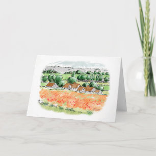 Poppy Fields Greeting Card