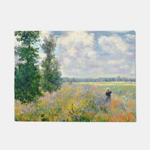 Poppy Fields near Argenteuil by Claude Monet Doormat