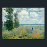 Poppy Fields near Argenteuil by Claude Monet Poster<br><div class="desc">Poppy Fields near Argenteuil by Claude Monet</div>