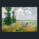 Poppy Fields near Argenteuil by Claude Monet Table Number<br><div class="desc">Poppy Fields near Argenteuil by Claude Monet,  1875,  oil on canvas</div>