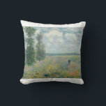 Poppy Fields near Argenteuil by Claude Monet Throw Pillow<br><div class="desc">Oscar-Claude Monet (UK: /ˈmɒneɪ/, US: /moʊˈneɪ, məˈ-/, French: [klod mɔnɛ]; 14 November 1840 – 5 December 1926) was a French painter and founder of impressionist painting who is seen as a key precursor to modernism, especially in his attempts to paint nature as he perceived it.[1] During his long career, he...</div>