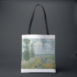 Poppy Fields near Argenteuil by Claude Monet Tote Bag<br><div class="desc">Oscar-Claude Monet (UK: /ˈmɒneɪ/, US: /moʊˈneɪ, məˈ-/, French: [klod mɔnɛ]; 14 November 1840 – 5 December 1926) was a French painter and founder of impressionist painting who is seen as a key precursor to modernism, especially in his attempts to paint nature as he perceived it.[1] During his long career, he...</div>