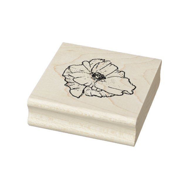 Poppy Flower For All Your Spring Stamping Projects Rubber Stamp (Stamp)