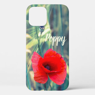Poppy flower for gardeners and blossom lover gift iPhone 12 pro case