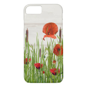 Poppy flower in grass Case-Mate iPhone case