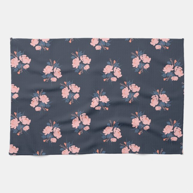 Poppy Flower Kitchen Towel (Horizontal)