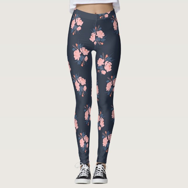 Poppy Flower Leggings (Front)