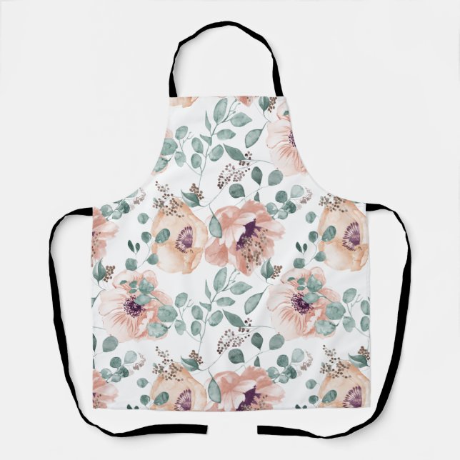 Poppy Flowers Apron (Front)