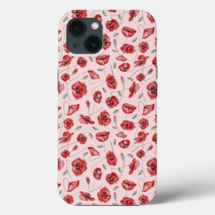 Poppy Flowers iPhone 13 Case