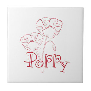 Poppy Flowers Tile