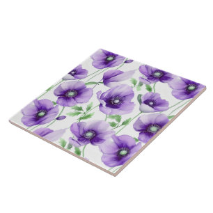 Poppy Flowers Tile