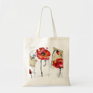 Poppy flowers tote bag