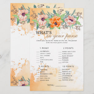 Poppy flowers what's in your purse game