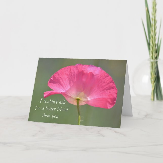 Poppy Friendship Card (Front)