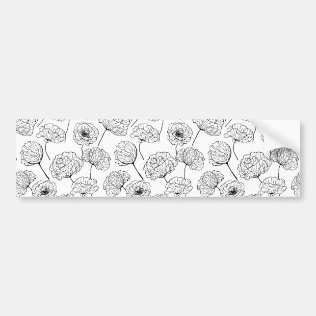 Poppy garden bumper sticker (Front)