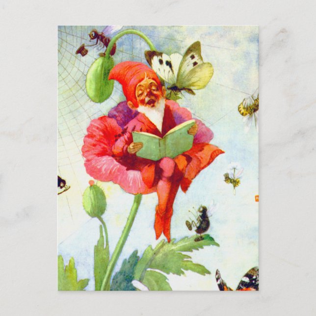 Poppy Gnome Postcard (Front)