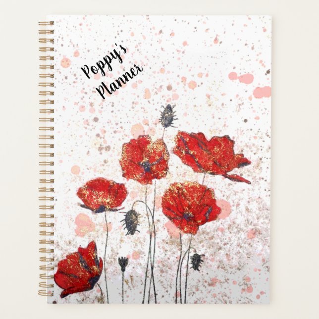 Poppy Gold - Custom Planner (Front)