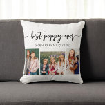 Poppy Grandfather Grandchildren Photo Collage Throw Pillow<br><div class="desc">Celebrate your Poppy with the Poppy Grandfather Grandchildren Photo Collage Throw Pillow. This personalized keepsake features a beautifully arranged collage of cherished photos, capturing special moments with his grandchildren. Crafted from high-quality materials, it adds a stylish and sentimental touch to any space, perfect for displaying on a bed or couch....</div>