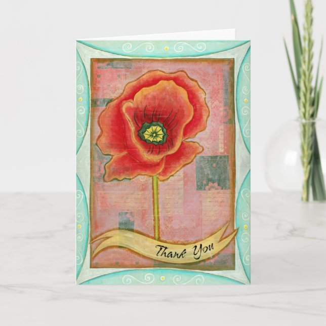 Poppy Greeting Card (Front)