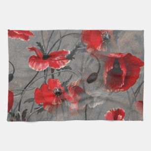 Poppy Haze Kitchen Towel