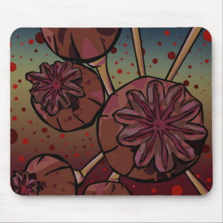 Poppy Heads Mouse Pad