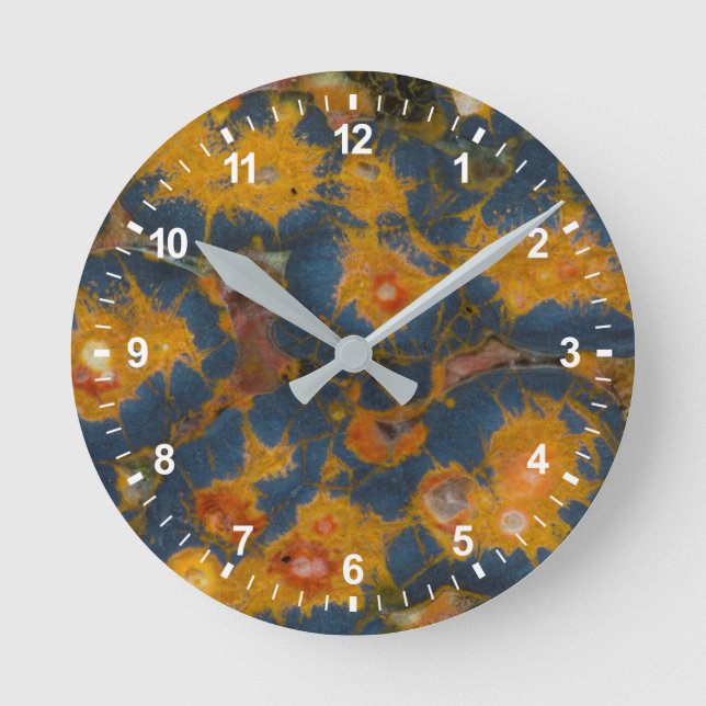 Poppy Jasper Round Clock (Front)