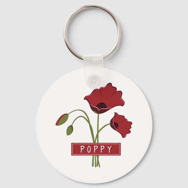 Poppy Keychain (Front)