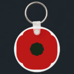 Poppy Keychain<br><div class="desc">Poppy original design by Melissa Costa (Cidreira),  on a keychain! Great for Remembrance Day! Buy it as is or click "Customize It" to add your own ideas! © All images copyright Cidreira</div>