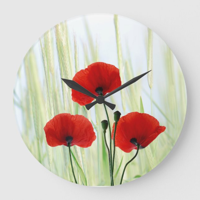 poppy large clock (Front)