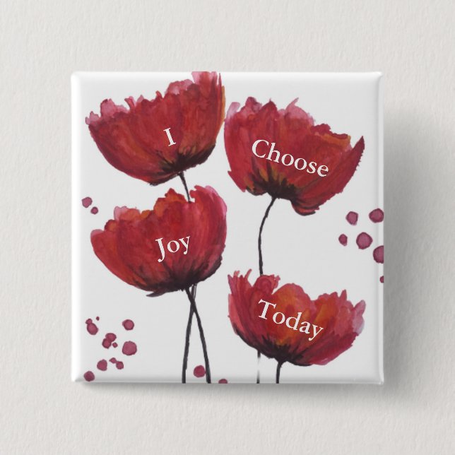 Poppy  Love Button (Front)