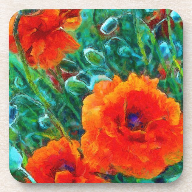 poppy love coaster (Front)
