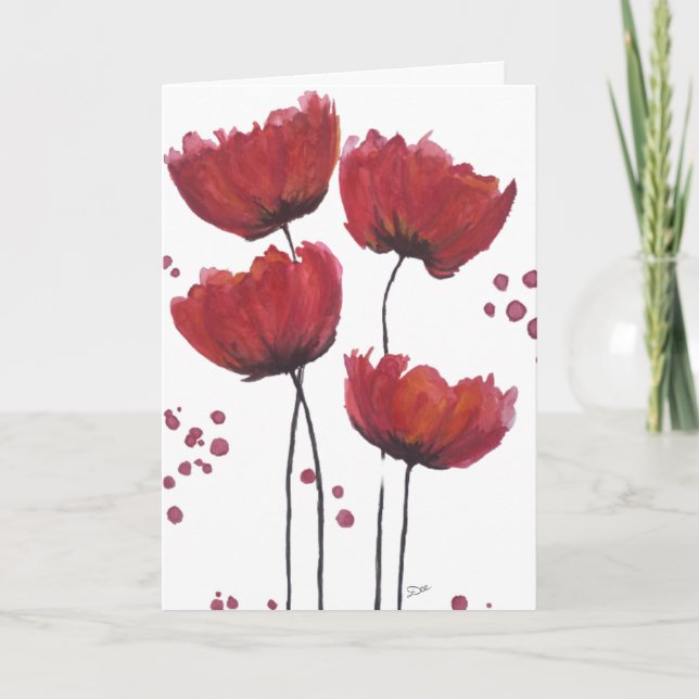 Poppy Love Mother's Day Card (Front)