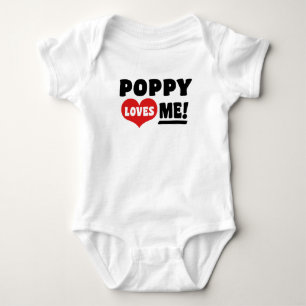 Poppy Loves Me Baby Bodysuit