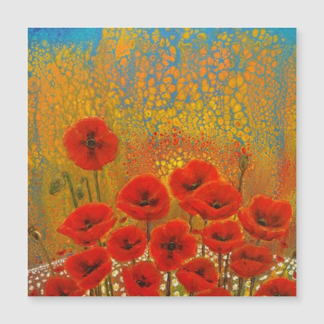Poppy Magnetic Card (Front)